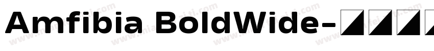 Amfibia BoldWide字体转换